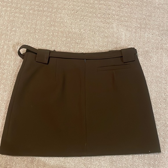 OPEN YY Khaki belted Mini skirt - Picture 7 of 10